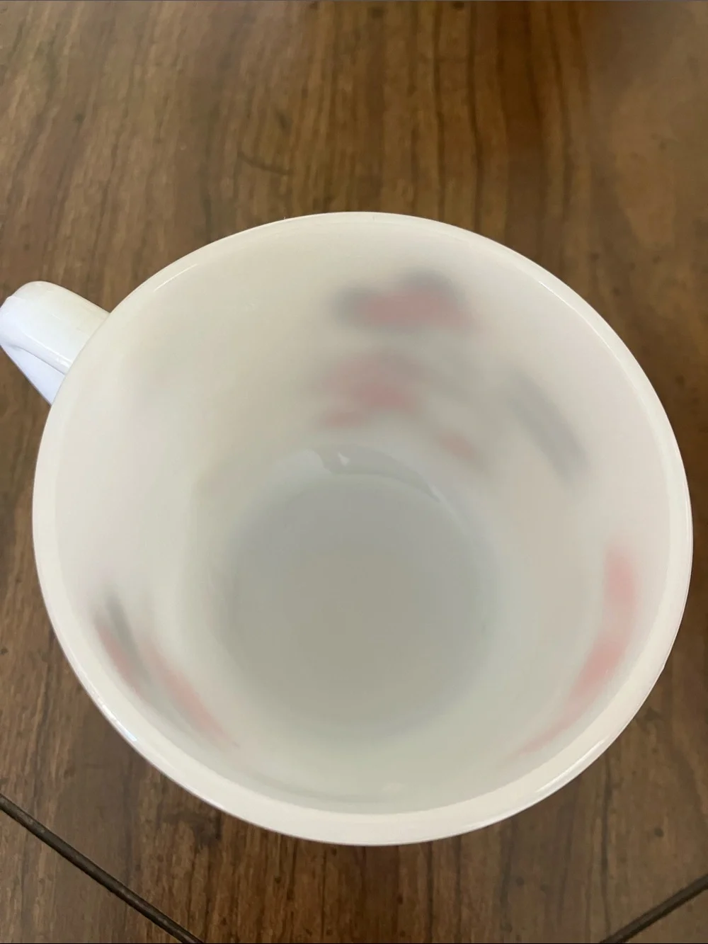 EUC Vintage Micky & Minnie Mouse Fire King milk glass mug